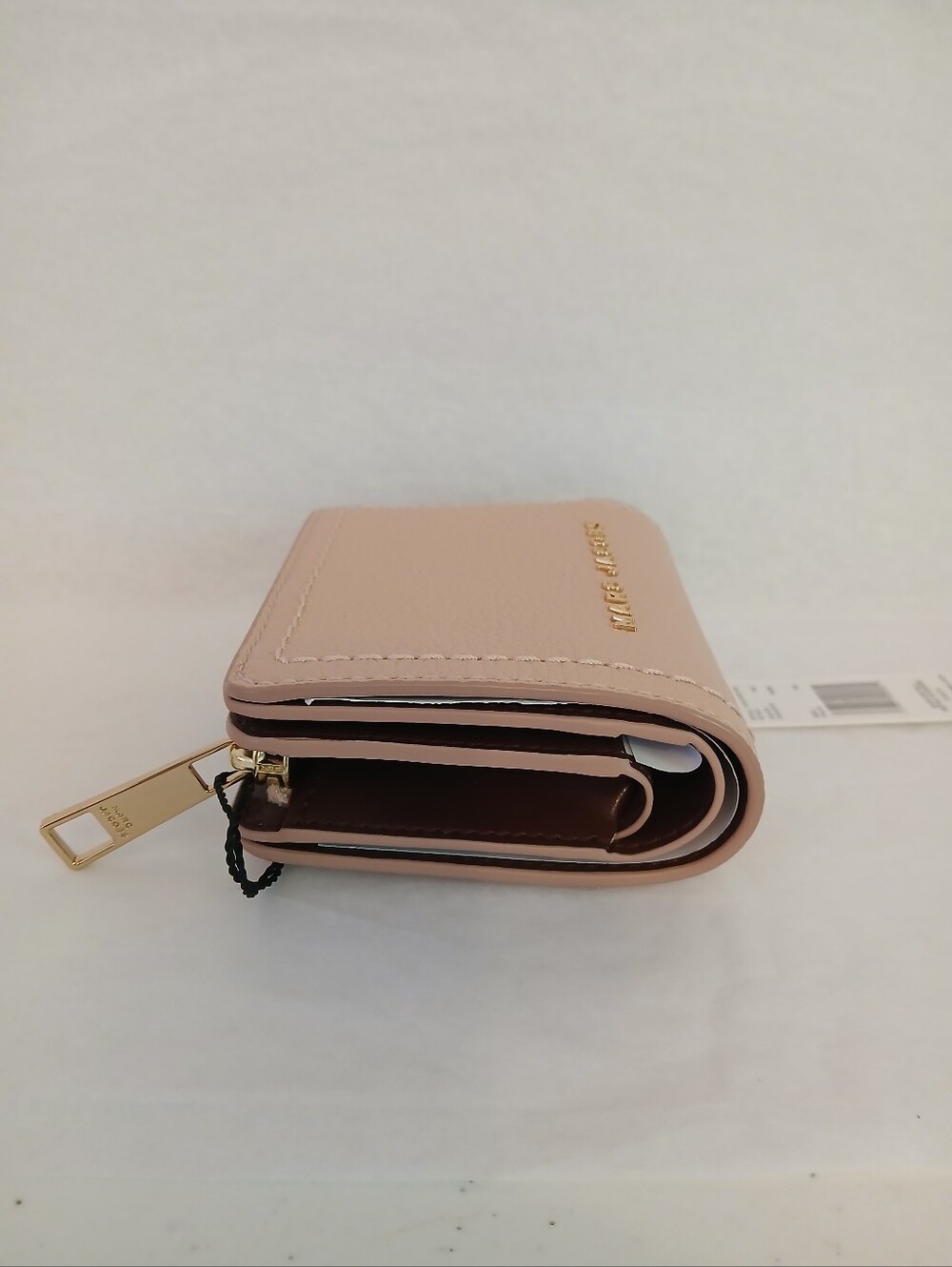 Marc Jacobs Leather The Groove Compact Mini Wallet Rose, Colorblock - Picture 6 of 11